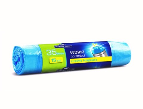 Worki na śmieci 35l z taśmą 10szt. A'15 Worki na śmieci 35l z taśmą 10szt. A'15
