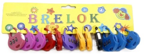 Brelok 12szt KŁÓDKA NA SZYFR Brelok 12szt KŁÓDKA NA SZYFR