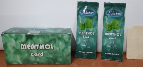 Karta aromatyzująca do papierosów 25szt. MENTHOL SOLEBO Karta aromatyzująca do papierosów 25szt. MENTHOL SOLEBO