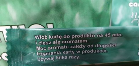 Karta aromatyzująca do papierosów 25szt. MENTHOL SOLEBO Karta aromatyzująca do papierosów 25szt. MENTHOL SOLEBO