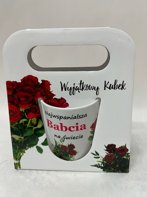 Kubek w torebce BABCIA RÓŻE Kubek w torebce BABCIA RÓŻE