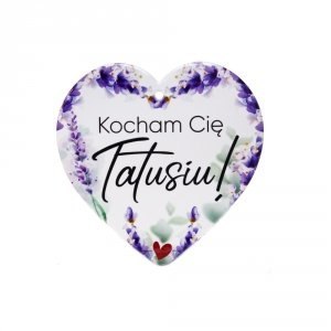 Ceramiczna tabliczka w kształcie serca "Kocham Cię Tatusiu" Ceramiczna tabliczka w kształcie serca "Kocham Cię Tatusiu"