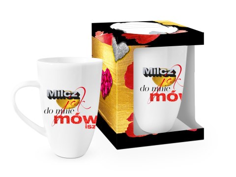 KOBIECA ZŁOTA - kubek NBC wysoka baryłka 400ml - Milcz jak do mnie mówisz KOBIECA ZŁOTA - kubek NBC wysoka baryłka 400ml - Milcz jak do mnie mówisz