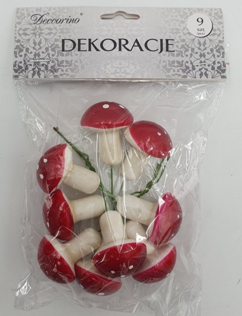 Grzybki na druciku 9szt Grzybki na druciku 9szt
