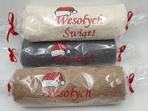 Ręcznik 50X100 cukierek CZAPECZKA WESOŁYCH ŚWIĄT Ręcznik 50X100 cukierek CZAPECZKA WESOŁYCH ŚWIĄT