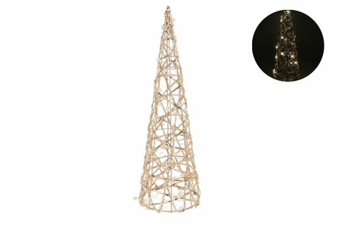 Stożek dekoracyjny 40LED 80cm złoty Stożek dekoracyjny 40LED 80cm złoty