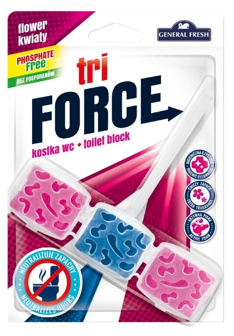 Kostka barwiąca do wc TRI-FORCE kwiat Kostka barwiąca do wc TRI-FORCE kwiat