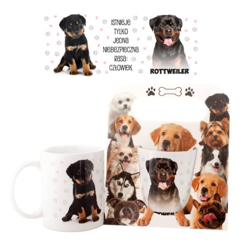 Kubek ceramiczny w ozdobnym opakowaniu - Rottweiler Kubek ceramiczny w ozdobnym opakowaniu - Rottweiler