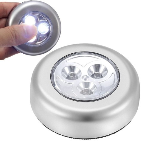 Lampka 3 LED samoprzylepna na baterie dotykowa | 01224 Lampka 3 LED samoprzylepna na baterie dotykowa | 01224