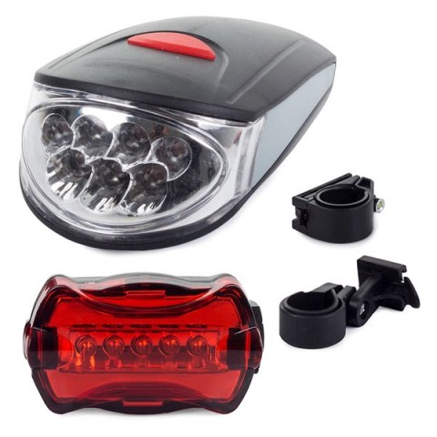 Oświetlenie rowerowe lampka rowerowa rower 7+5 led | 14054 Oświetlenie rowerowe lampka rowerowa rower 7+5 led | 14054
