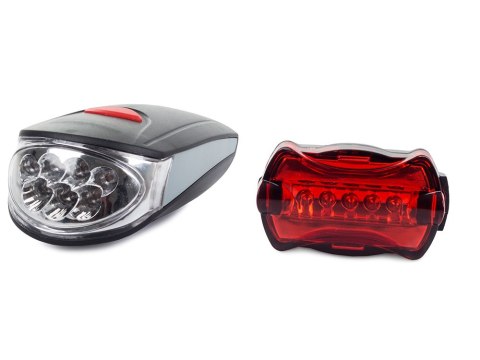 Oświetlenie rowerowe lampka rowerowa rower 7+5 led | 14054 Oświetlenie rowerowe lampka rowerowa rower 7+5 led | 14054
