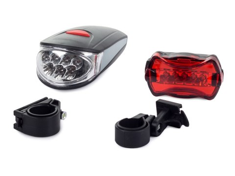 Oświetlenie rowerowe lampka rowerowa rower 7+5 led | 14054 Oświetlenie rowerowe lampka rowerowa rower 7+5 led | 14054