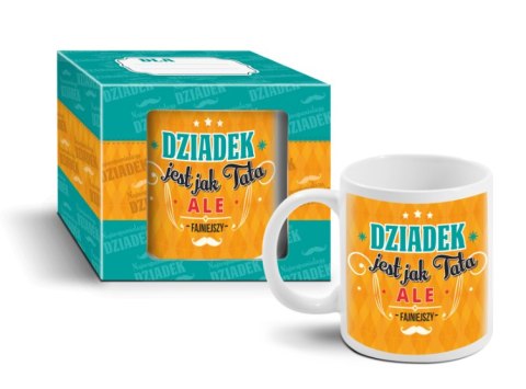Kubek Boss 300ml Dziadek jest jak Tata ale fajniejszy Kubek Boss 300ml Dziadek jest jak Tata ale fajniejszy
