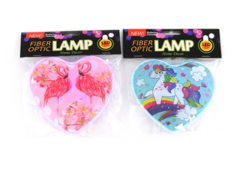 Lampka led w kształcie serca z obrazkiem 18x15x3,5cm jednorożec, flaming Lampka led w kształcie serca z obrazkiem 18x15x3,5cm jednorożec, flaming