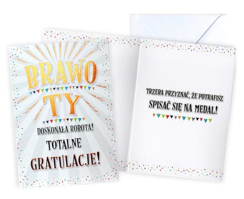 Karnet Brawo TY! Gratulacje! | V-069 Karnet Brawo TY! Gratulacje! | V-069