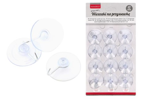 Wieszak na przyssawkę 12szt 3,5cm Wieszak na przyssawkę 12szt 3,5cm