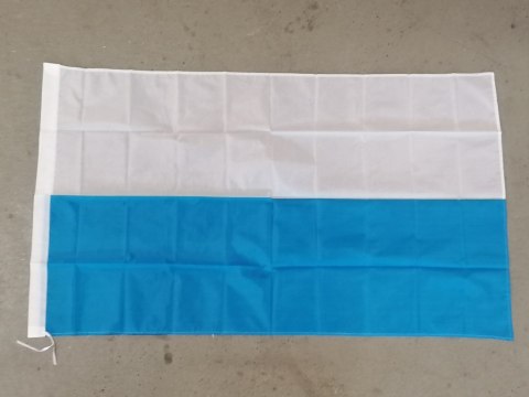 Flaga MARYJNA jedno przeszycie z tunelem na drzewiec 150x90cm Flaga MARYJNA jedno przeszycie z tunelem na drzewiec 150x90cm