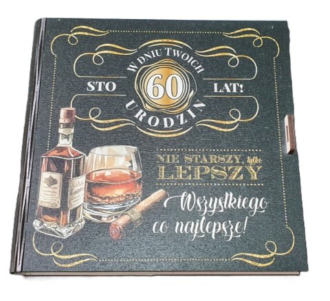 Pudełko na pieniądze 16 x 16cm kwadratowa 60-tka kolor WHISKY 3308-WY60 Pudełko na pieniądze 16 x 16cm kwadratowa 60-tka kolor WHISKY 3308-WY60