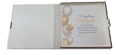 Pudełko na pieniądze 16 x 16cm kwadratowa 60-tka kolor WHISKY 3308-WY60 Pudełko na pieniądze 16 x 16cm kwadratowa 60-tka kolor WHISKY 3308-WY60