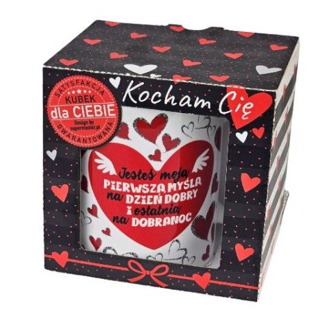 Kubek ceramiczny JESTEŚ MOJĄ PIERWSZĄ MYŚLĄ 3309-WAL11 Kubek ceramiczny JESTEŚ MOJĄ PIERWSZĄ MYŚLĄ 3309-WAL11