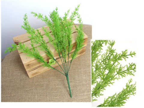 Gałązka 2szt TUJA wys. 38 cm 7 łodyg JASNA ZIELEŃ MD-040A Gałązka 2szt TUJA wys. 38 cm 7 łodyg JASNA ZIELEŃ MD-040A