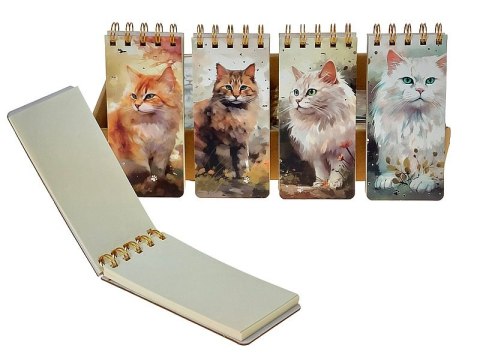 Notesik z kotkiem 15 x 14 x 6,5cm skoroszyt czysty Notesik z kotkiem 15 x 14 x 6,5cm skoroszyt czysty