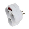 Rozgałęźnik elektryczny z wyłącznikiem 3 gniazda ELK304W