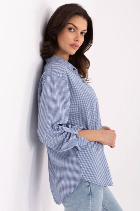 Koszula Damska Model MO-KS-1803.89 Dark Blue - Italy Moda Koszula Damska Model MO-KS-1803.89 Dark Blue - Italy Moda