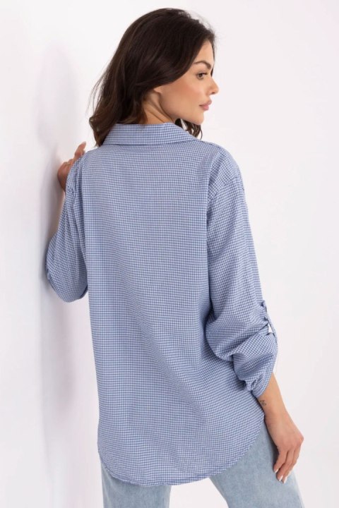 Koszula Damska Model MO-KS-1803.89 Dark Blue - Italy Moda Koszula Damska Model MO-KS-1803.89 Dark Blue - Italy Moda
