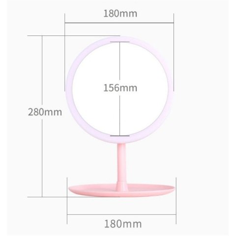 Lusterko simple stojące różowe L4R Lusterko simple stojące różowe L4R