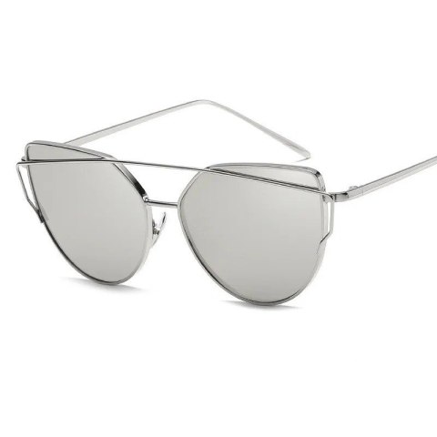 Okulary przeciwsłoneczne GLAM ROCK FASHION Lustrzanki Srebrne OK21WZ6 Okulary przeciwsłoneczne GLAM ROCK FASHION Lustrzanki Srebrne OK21WZ6