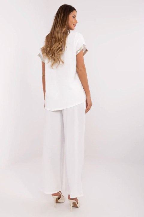 Spodnie Komplet Model DHJ-KMPL-9370.87 White - Italy Moda Spodnie Komplet Model DHJ-KMPL-9370.87 White - Italy Moda