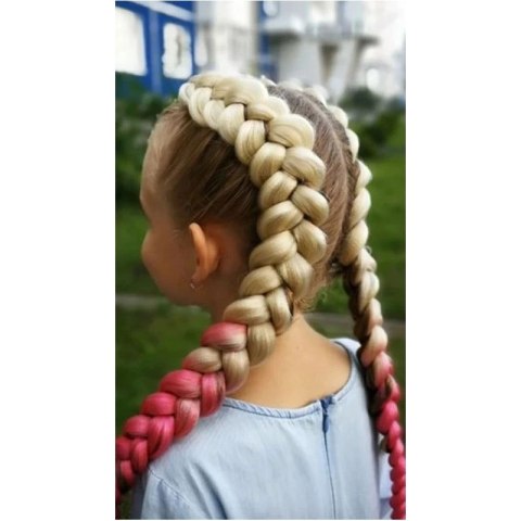 Syntetyczne włosy 120 cm gęste ombre WLS33 Syntetyczne włosy 120 cm gęste ombre WLS33