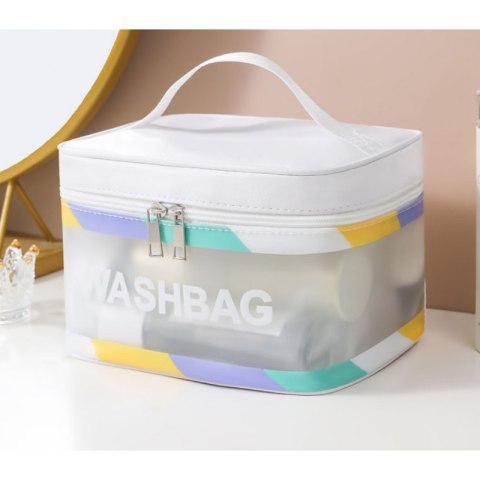 Kosmetyczka rozkładana WASHBAG kuferek krem KS75 Kosmetyczka rozkładana WASHBAG kuferek krem KS75