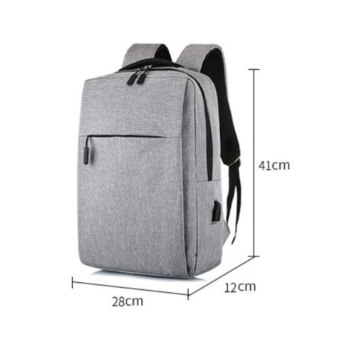 Plecak na laptopa sportowy USB szary PL154SZ Plecak na laptopa sportowy USB szary PL154SZ