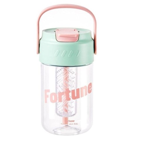 Butelka na wodę z koszyczkiem i słomką 600 ML Fortune BD22 Butelka na wodę z koszyczkiem i słomką 600 ML Fortune BD22