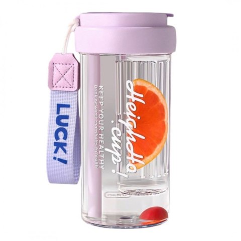 Butelka na wodę z koszyczkiem i słomką 600 ML Simple BD32FIO Butelka na wodę z koszyczkiem i słomką 600 ML Simple BD32FIO