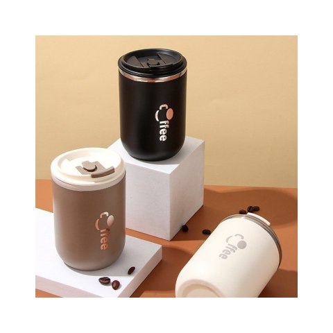 DUŻY POJEMNY KUBEK TERMICZNY ze słomką 500 ml TERMOS zamykany COFFE CUP07WZ3 DUŻY POJEMNY KUBEK TERMICZNY ze słomką 500 ml TERMOS zamykany COFFE CUP07WZ3