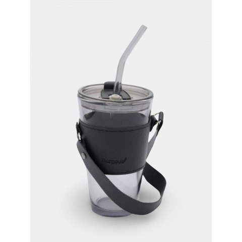 Kubek z kolorowego szkła na Kawę Herbatę ze słomką i zamknięciem 450 ML CUP09GRAF Kubek z kolorowego szkła na Kawę Herbatę ze słomką i zamknięciem 450 ML CUP09GRAF