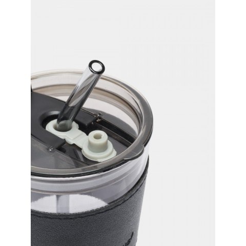 Kubek z kolorowego szkła na Kawę Herbatę ze słomką i zamknięciem 450 ML CUP09GRAF Kubek z kolorowego szkła na Kawę Herbatę ze słomką i zamknięciem 450 ML CUP09GRAF