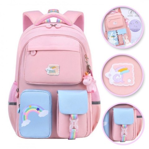 Plecak RAINBOW sweet szkolny uniwersalny kieszonki, odblaski PL160R Plecak RAINBOW sweet szkolny uniwersalny kieszonki, odblaski PL160R