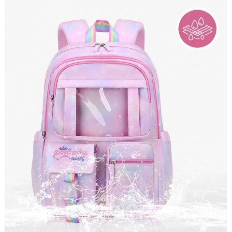 Plecak RAINBOW sweet szkolny uniwersalny kieszonki z maskotką PL159R Plecak RAINBOW sweet szkolny uniwersalny kieszonki z maskotką PL159R