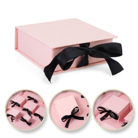 PUDEŁKO OZDOBNE na zestaw BIŻUTERII, NASZYJNIK 10x10x3,5 cm PDOZ26R PUDEŁKO OZDOBNE na zestaw BIŻUTERII, NASZYJNIK 10x10x3,5 cm PDOZ26R