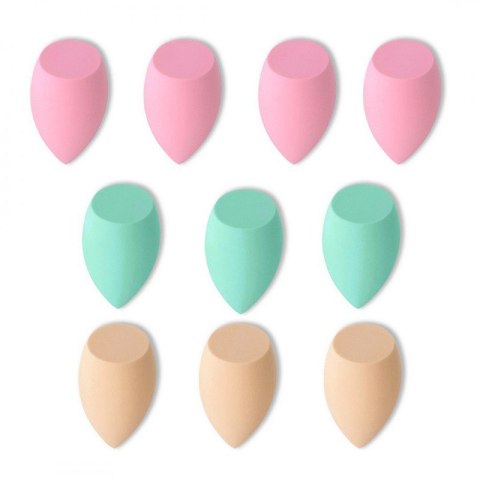 Zestaw 10 gąbeczek do makijażu PASTEL MINT GB11 Zestaw 10 gąbeczek do makijażu PASTEL MINT GB11