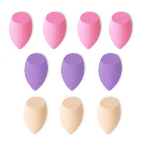 Zestaw 10 gąbeczek do makijażu PASTEL VIOLET GB12 Zestaw 10 gąbeczek do makijażu PASTEL VIOLET GB12