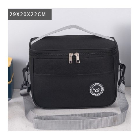 Torba termiczna do przenoszenia żywności LUNCH BOX 29x20x21cm KP04CZ Torba termiczna do przenoszenia żywności LUNCH BOX 29x20x21cm KP04CZ