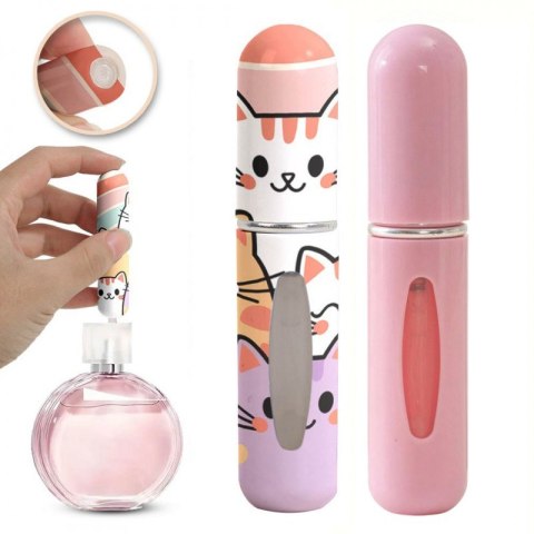 Zestaw 2szt. ATOMIZERÓW podróżnych na perfumy 5ML Kotki dozownik AK19 Zestaw 2szt. ATOMIZERÓW podróżnych na perfumy 5ML Kotki dozownik AK19