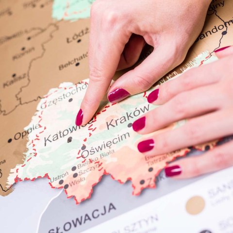 Mapa Odkrywcy Polska zdrapka PODRÓŻNIKA prezent Mapa Odkrywcy Polska zdrapka PODRÓŻNIKA prezent