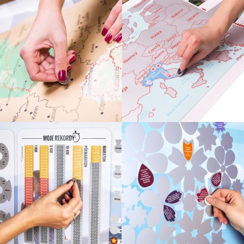 Zdrapka Przeżyć dla Niej plakat bucket list mapa Zdrapka Przeżyć dla Niej plakat bucket list mapa