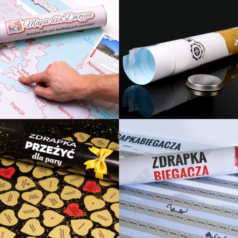 Zdrapka Przeżyć dla Pary plakat bucket list mapa Zdrapka Przeżyć dla Pary plakat bucket list mapa